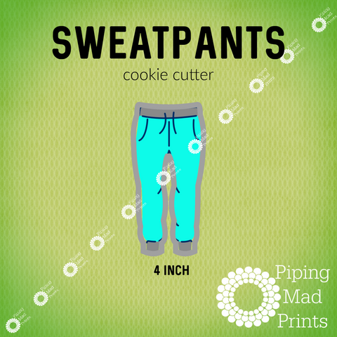 Sweatpants 3D Printed Cookie Cutter - 4 inch