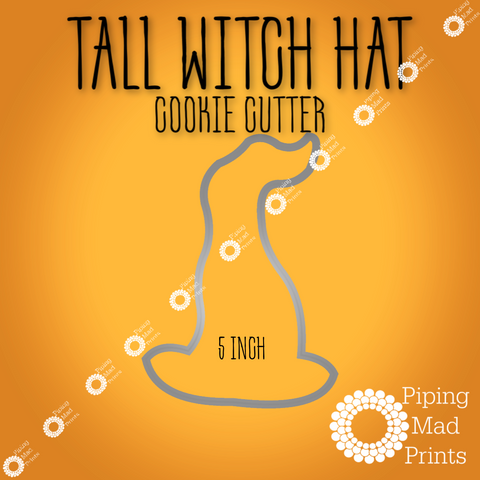 Tall Witch Hat 3D Printed Cookie Cutter - 5 inch
