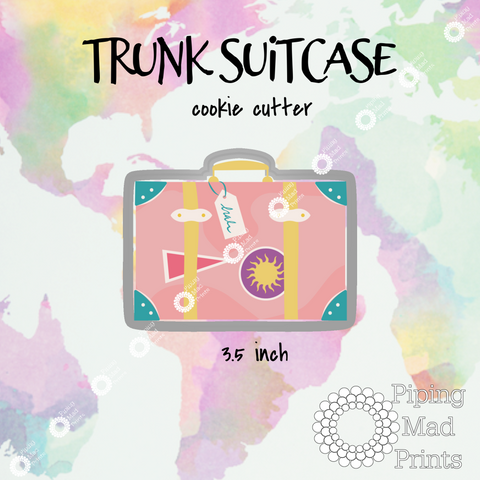 Trunk Suitcase 3D Printed Cookie Cutter - 3.5 inch