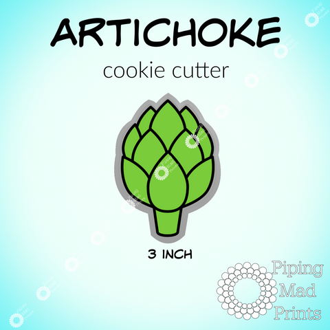 Artichoke 3D Printed Cookie Cutter - 3 inch
