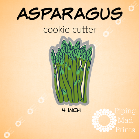 Asparagus 3D Printed Cookie Cutter - 4 inch