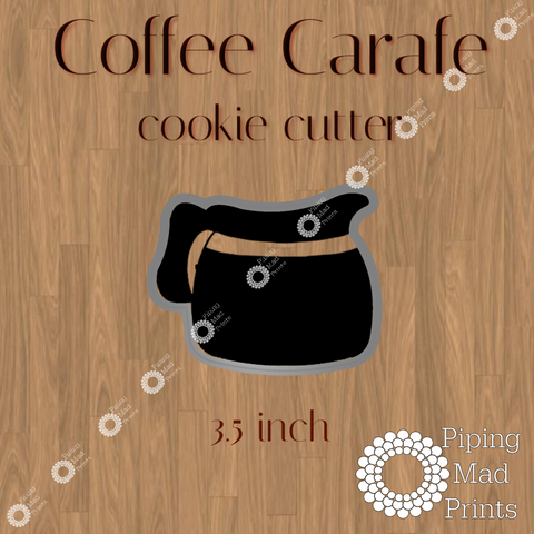 Coffee Carafe 3D Printed Cookie Cutter - 3.5 inch