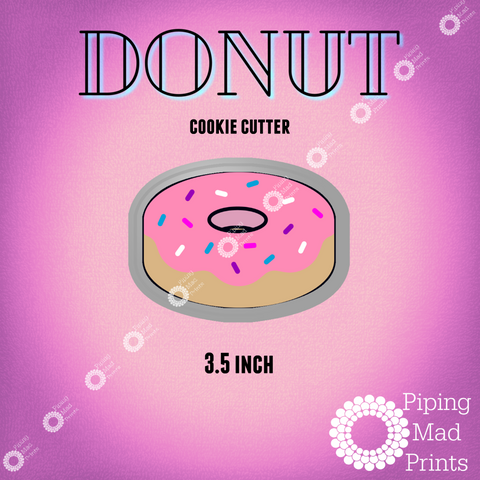 Donut 3D Printed Cookie Cutter - 3.5 inch