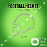 Football Helmet 3D Printed Cookie Cutter - 3.5 inch