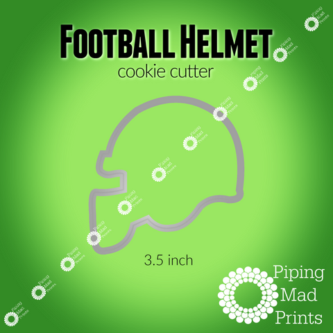 Football Helmet 3D Printed Cookie Cutter - 3.5 inch