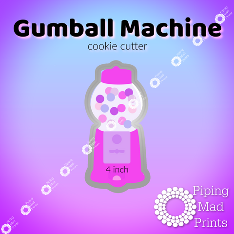 Gumball Machine 3D Printed Cookie Cutter - 4 inch