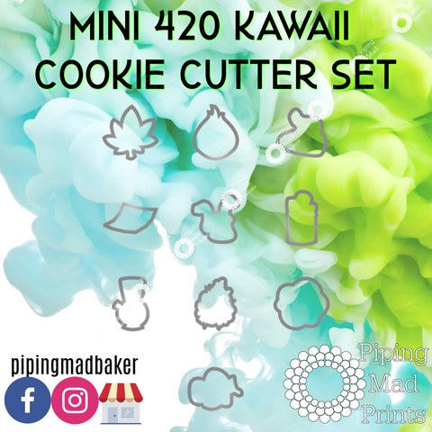Mini 420 Kawaii Cookie Cutter Set of 10