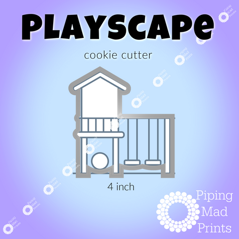 Playscape 3D Printed Cookie Cutter - 4 inch
